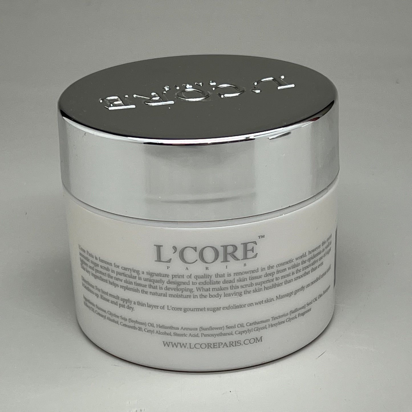 ZA@ L'CORE Gourmet Sugar Exfoliator 8.4 oz BB 24 Months After Opening A