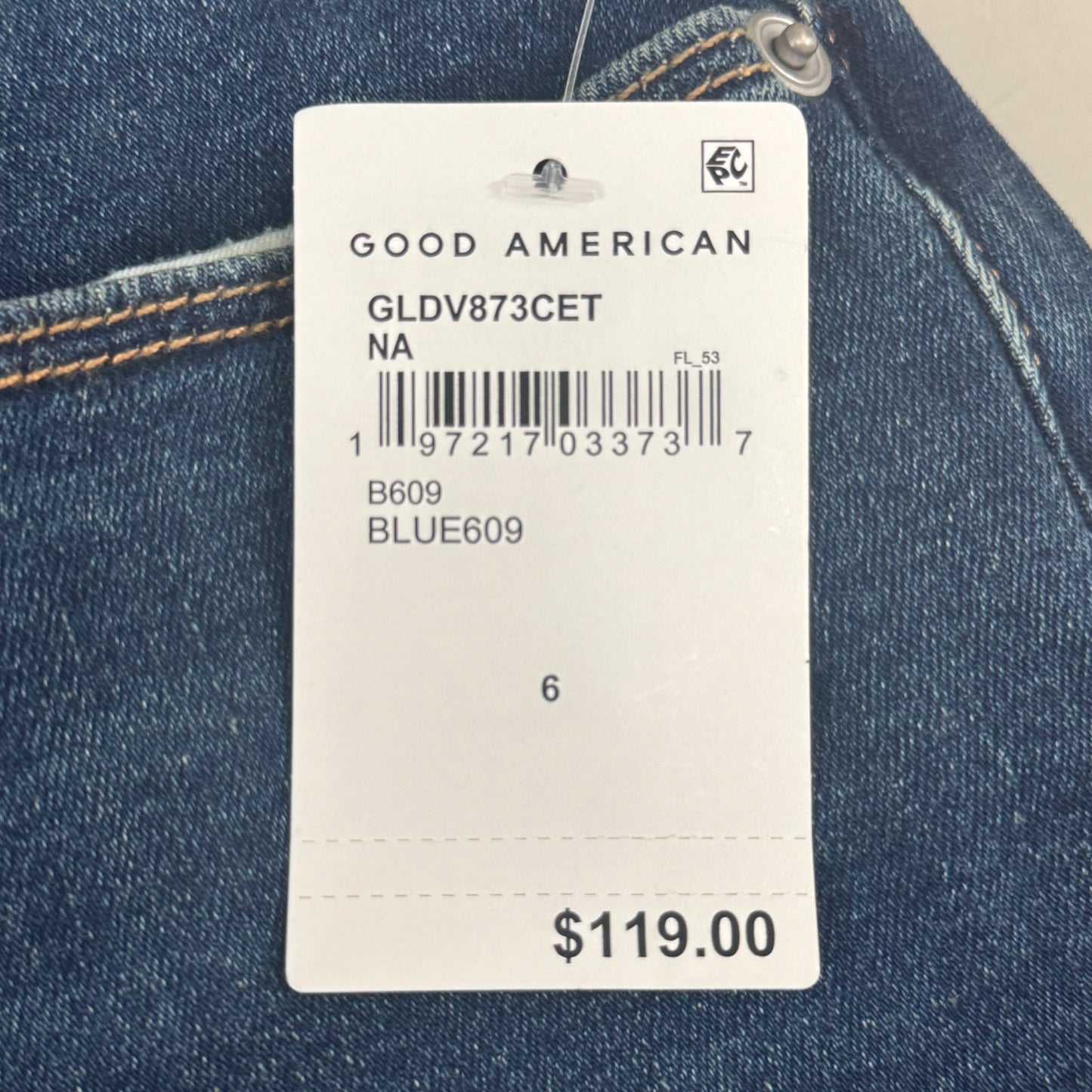 GOOD AMERICAN Good Legs Skinny Sculpting Jeans Women's Sz 6 Blue609 GDLV873CET