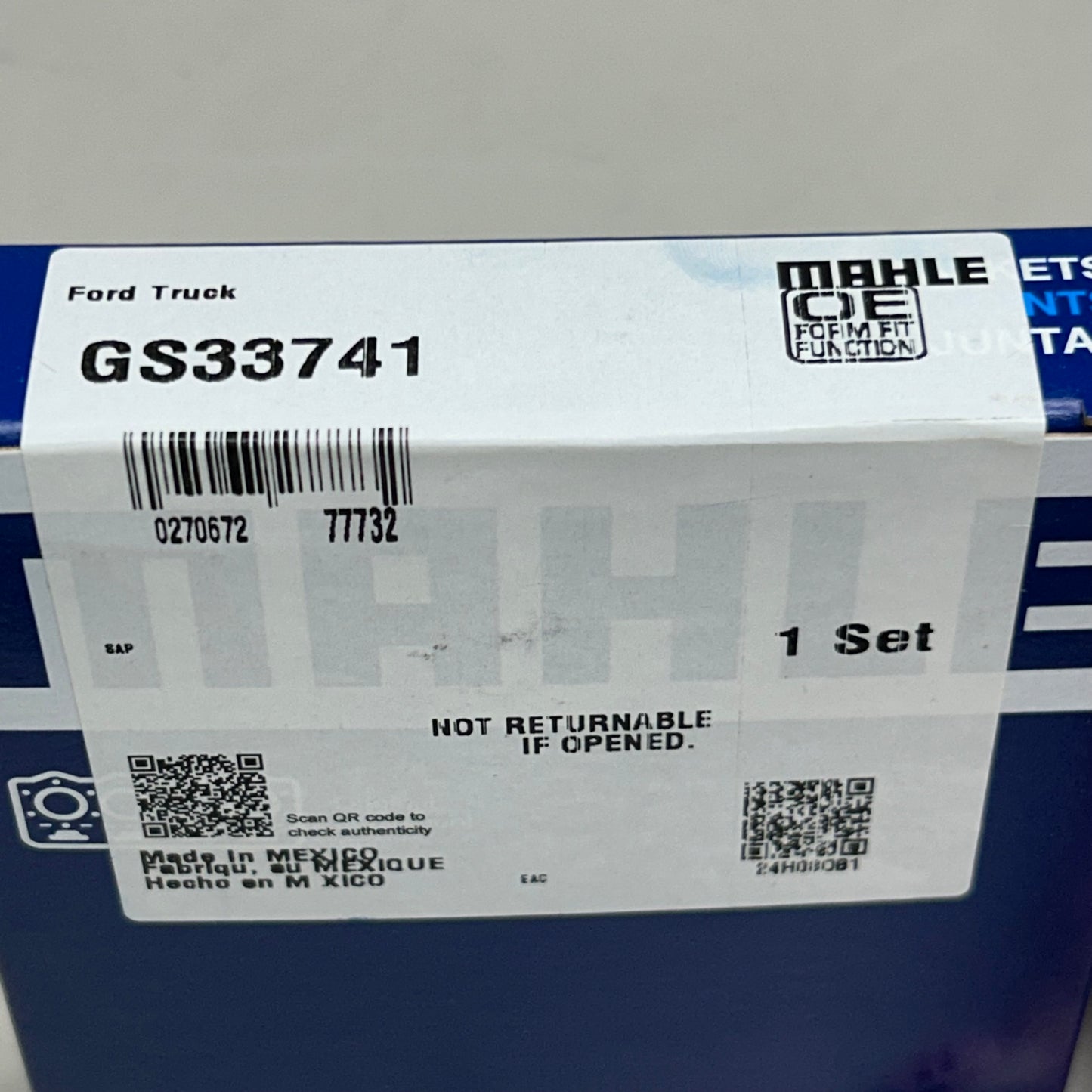 MAHLE Turbo Charger Mounting Gasket Replacement Part For Ford GS33741