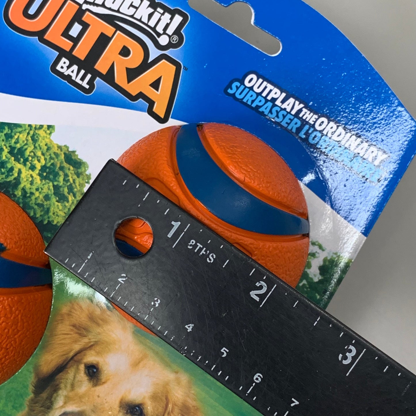 ZA@ CHUCK IT! Durable Ultra Ball (2 PACK, 4 BALLS TOTAL) Bouncy Dog Toy Orange 17001 B