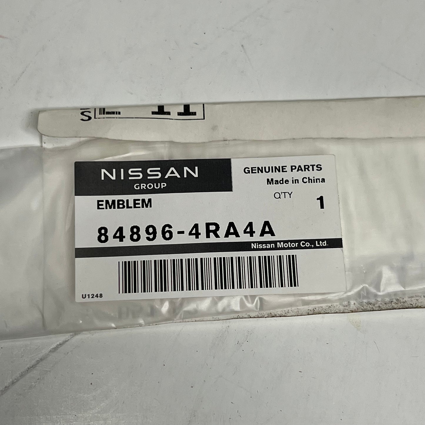 NISSAN Genuine OEM Deck Lid Emblem 2016-2023 Nissan Maxima 84896-4RA4A