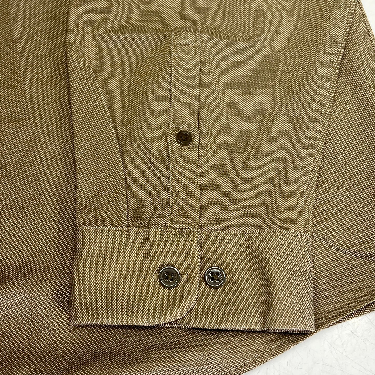 RW & CO Long Sleeve Piqué Knit Shirt Collared Men's Sz XXL Kangaroo 489093