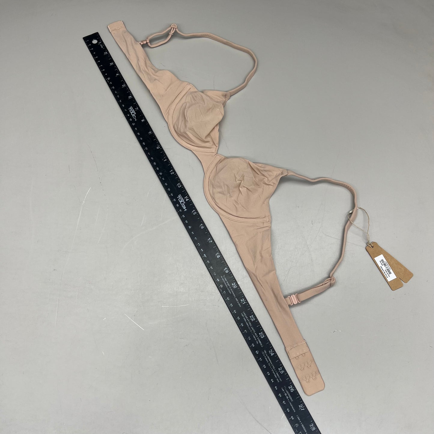 SKIMS Fits Everybody Underwire Demi Bra 360 Stretch Womens Sz 34A Mica BRUWR0234