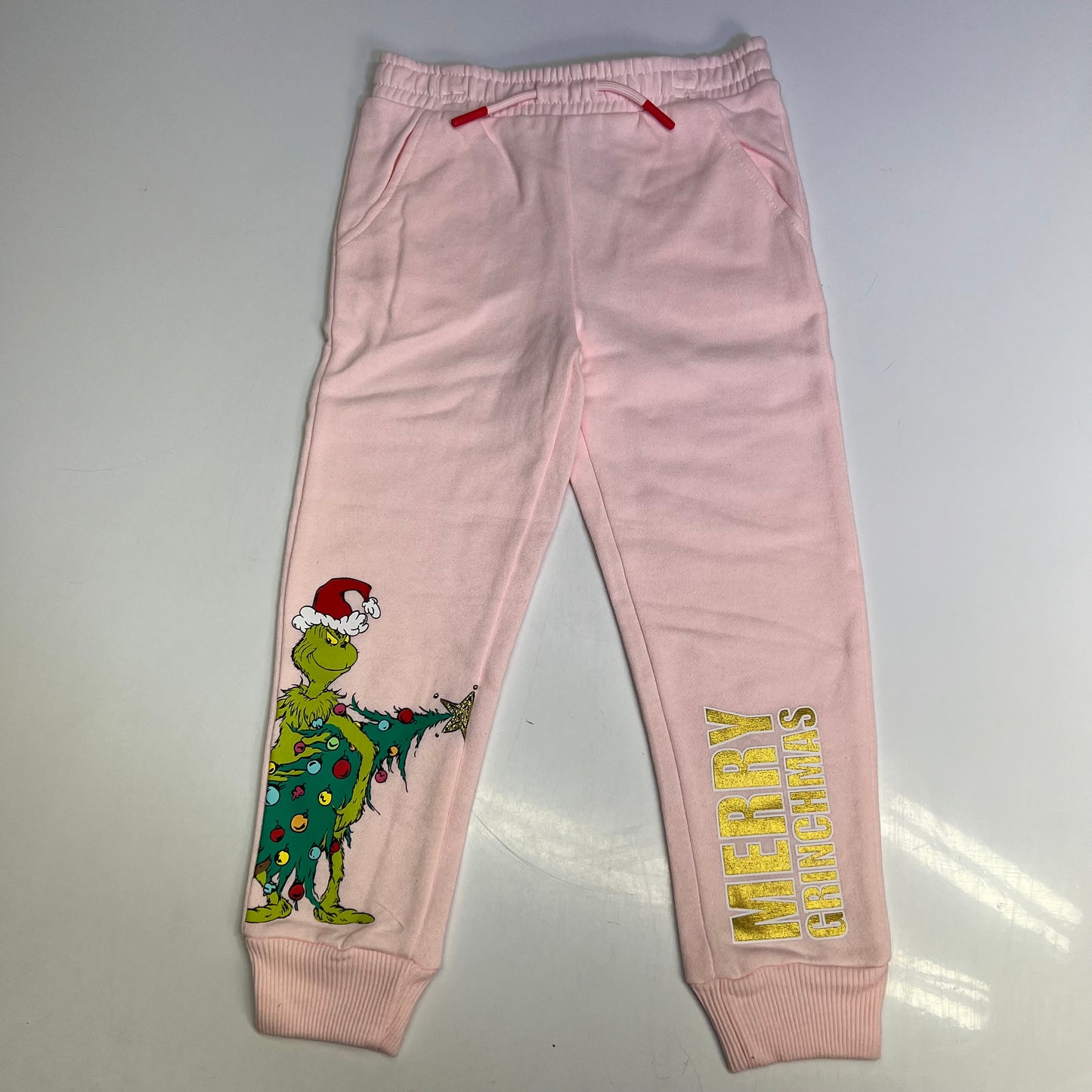 DR. SUESS Printed Grinch & Characters Sweatshirt & Jogger Set Girl's Sz 4T Pink