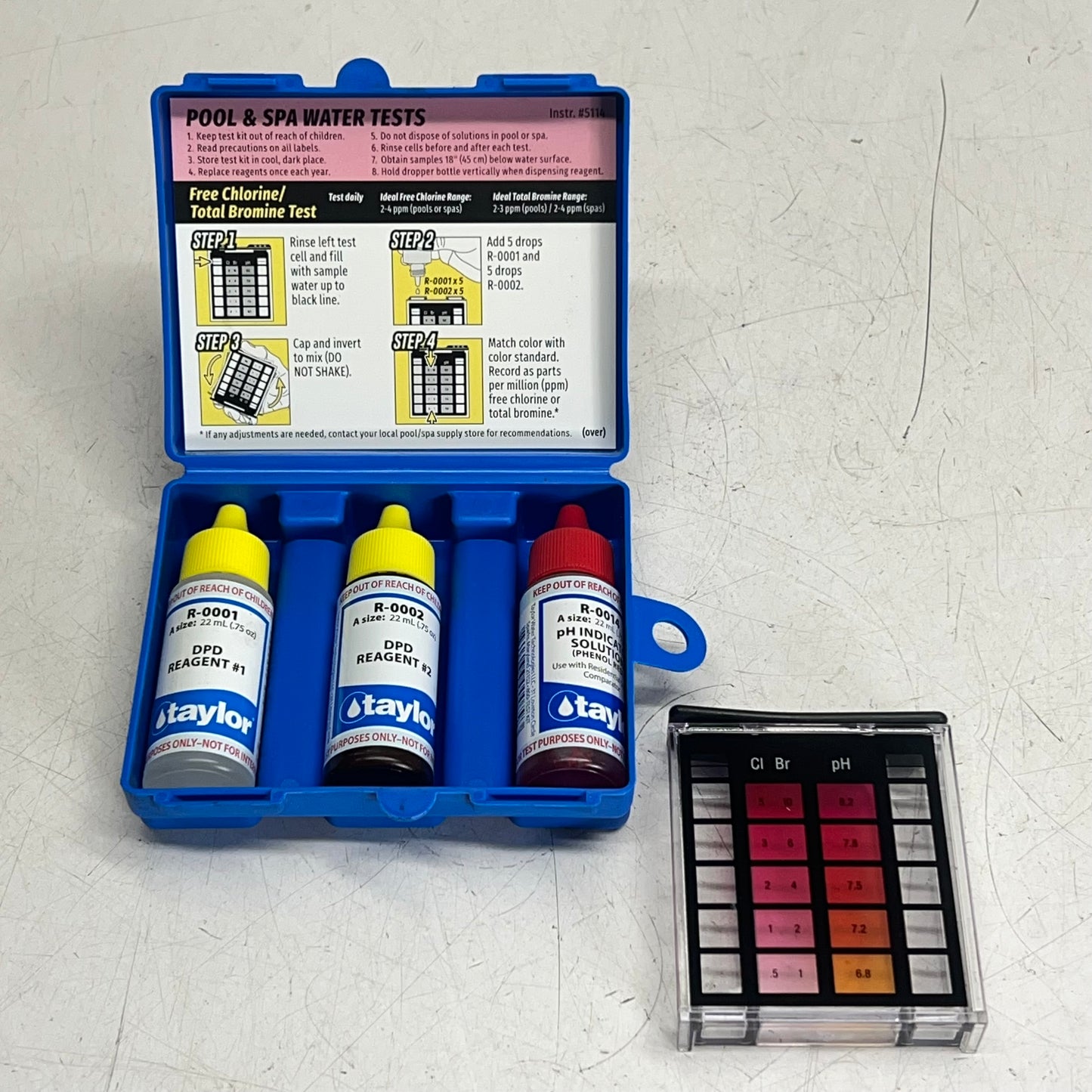 TAYLORS TECHNOLOGYS (3 PIECE KIT) Leslies Basic Poolcare Dpd Test 18-571