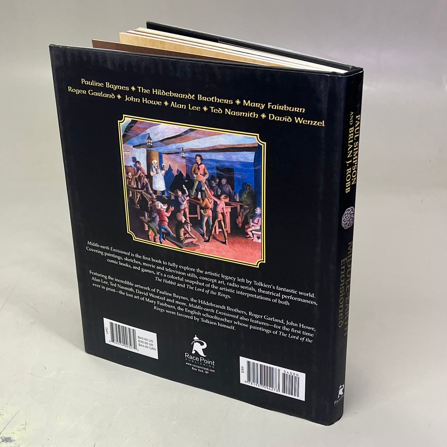 MIDDLE EARTH ENVISIONED The Hobbit & The Lord Of The Rings Hardback Book