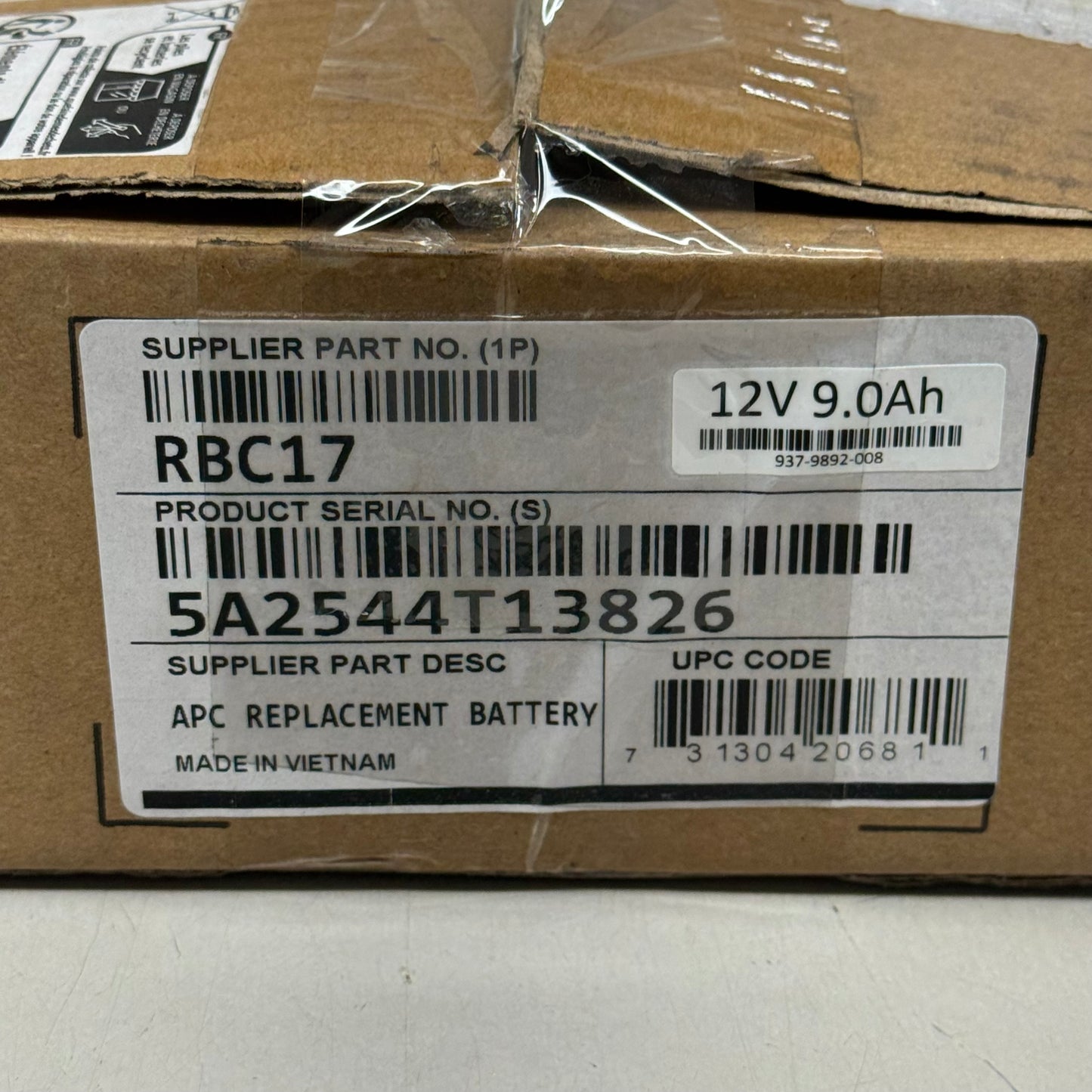 APC  Apc Replacement Battery for Back‑ups Models Be650g1, Be850g2, Bx850m, Br700g, Bvk950m2, Bvn950m2, Genuine Battery Model Rbc17 RBC17