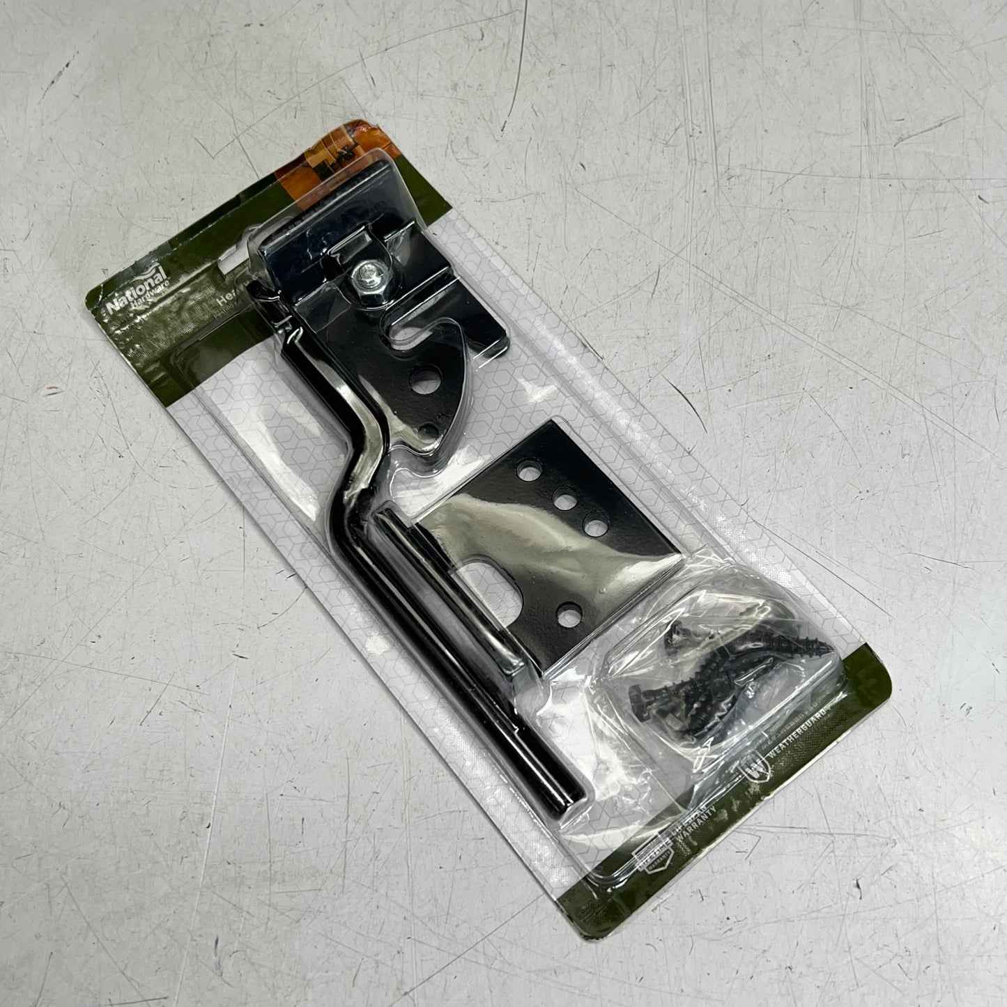 NATIONAL HARDWARE Adjust-o-Matic Heavy Duty Gate Latch 8" Black N101-394