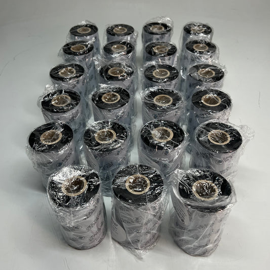 BARCODE FACTORY (12 ROLLS) Thermal Resin Ribbon 4.33 x 1181ft Black BCF110360-3