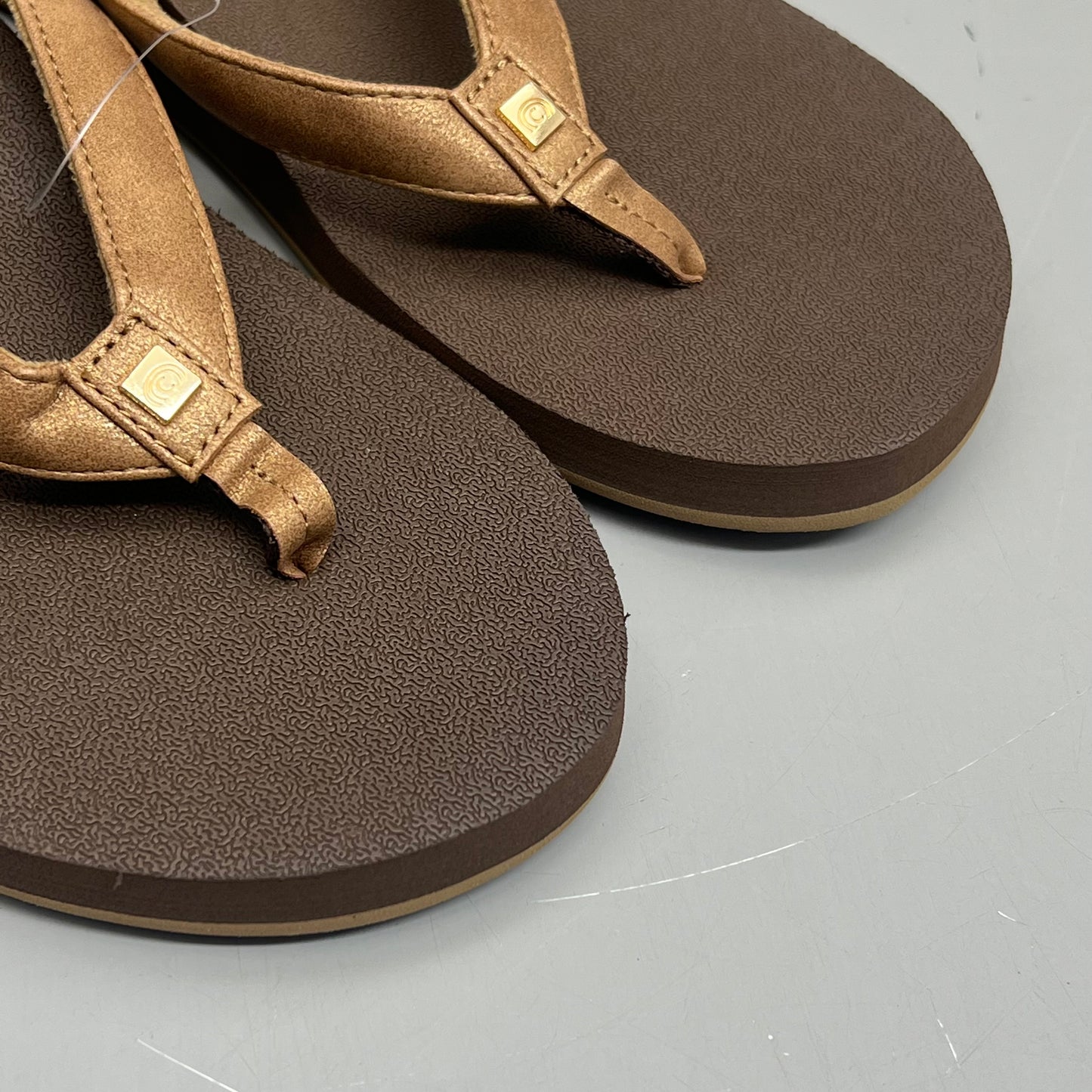 COBIAN Skinny Bounce Comfortable Synthetic Strap Women's Sz 6 Tan SKI25-230-06