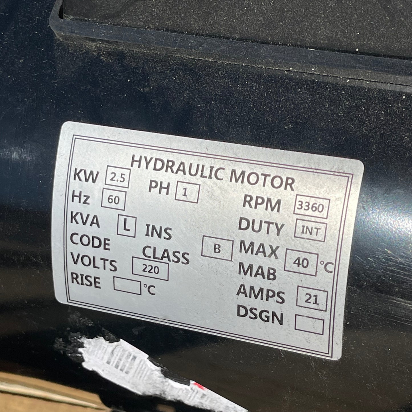 INTEGRATED SUPPLY Hydraulic Power Unit