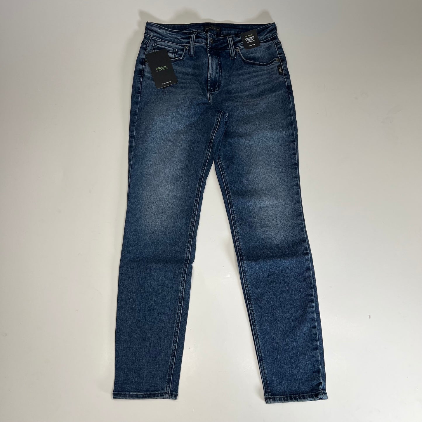SILVER JEANS CO. Most Wanted Mid Rise Skinny Stretch Jeans Women's Sz 29/29 Blue