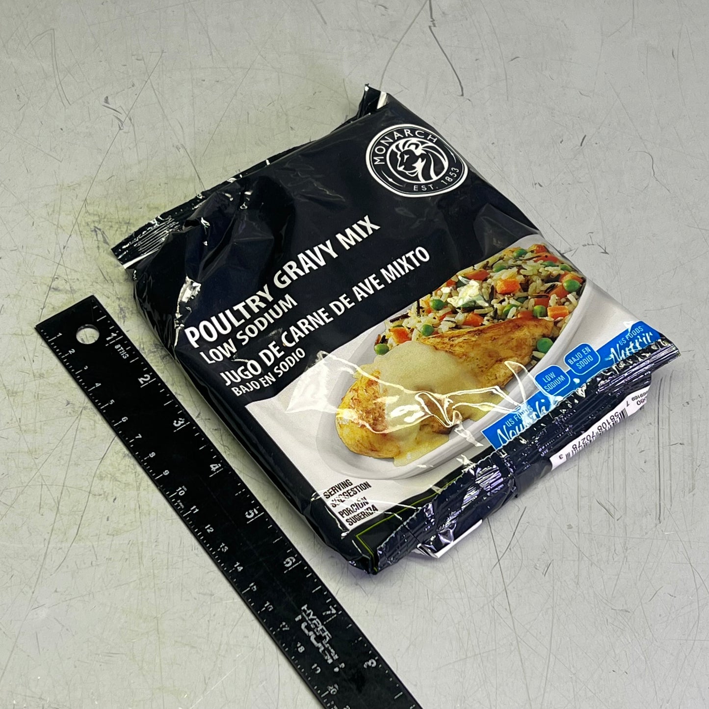 MONARCH (6 PACK) Shelve Stable Poultry Gravy Mix Low Sodium NO MSG 14oz BB 03/27