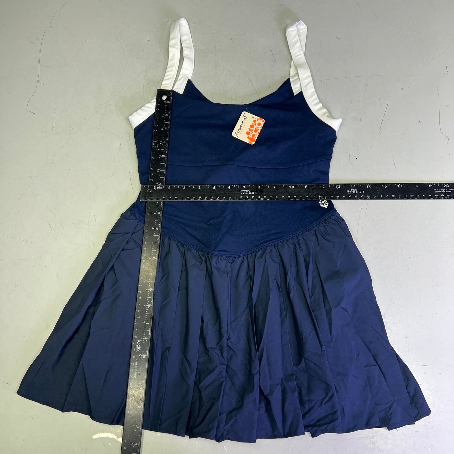 FREE PEOPLE Swing of Things Skortsie Women's Sz M Navy/White Combo 958094