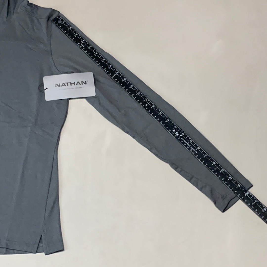 NATHAN 365 Hooded Long Sleeve Shirt Women's Sz M Dark Charcoal NS50080-80078-M (New)