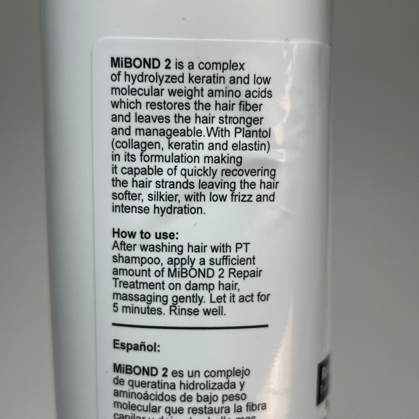 ARTISTAS A LA OBRA MiBond 2 Hair Reconstruction Recovery Treatment 12 Fl Oz
