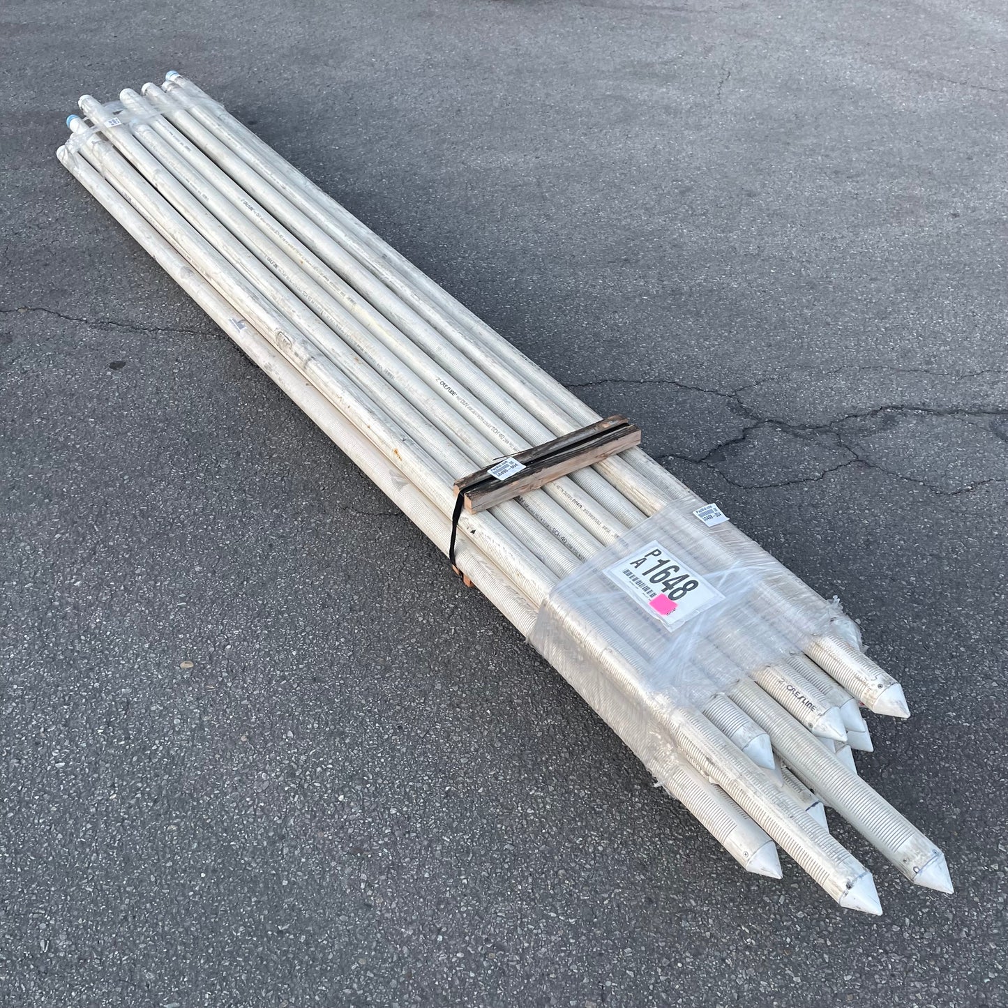 ZA@ Pallet of CRESLINE PVC Pipes 120”x2” (AS-IS)