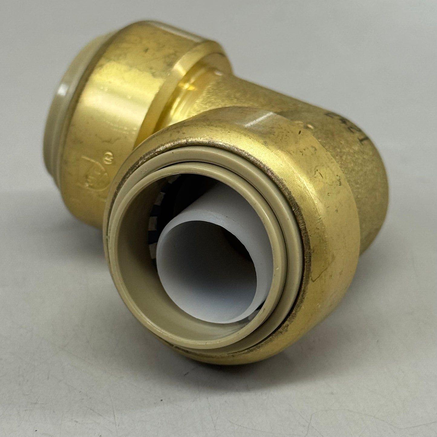 JONES STEPHENS Plumbite 90 Elbow Push On  3/4"x3/4" Brass C77426LF