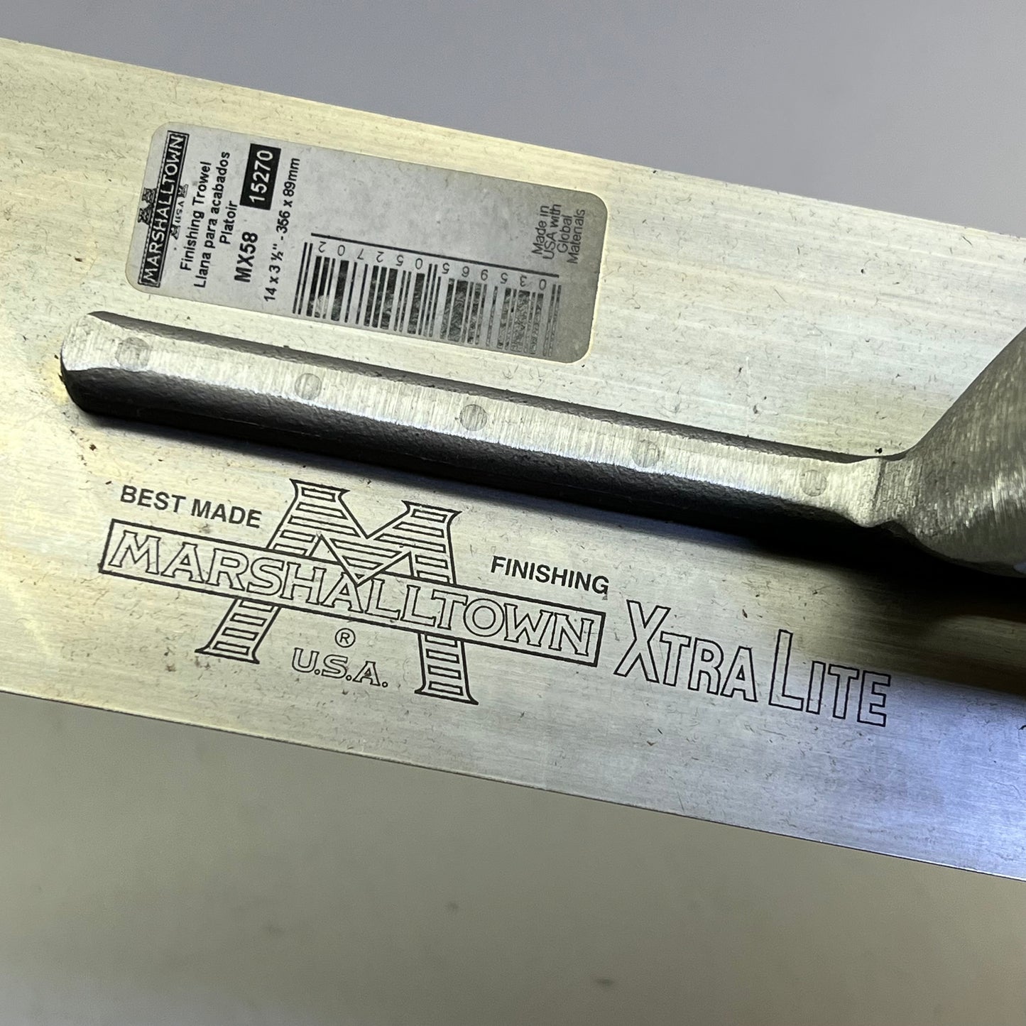 MARSHELLTOWN Finishing Trowels High Carbon Steel W/ Wood Handle 14"x3.5" MX58