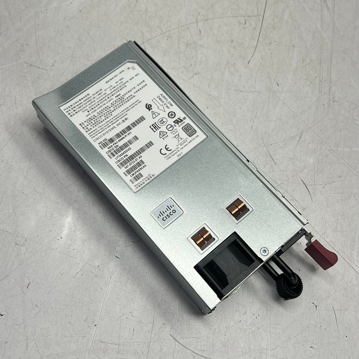 CISCO Platinum Ac Power Supply For Nexus Data Center Switches PS-2501-6S (As-Is)
