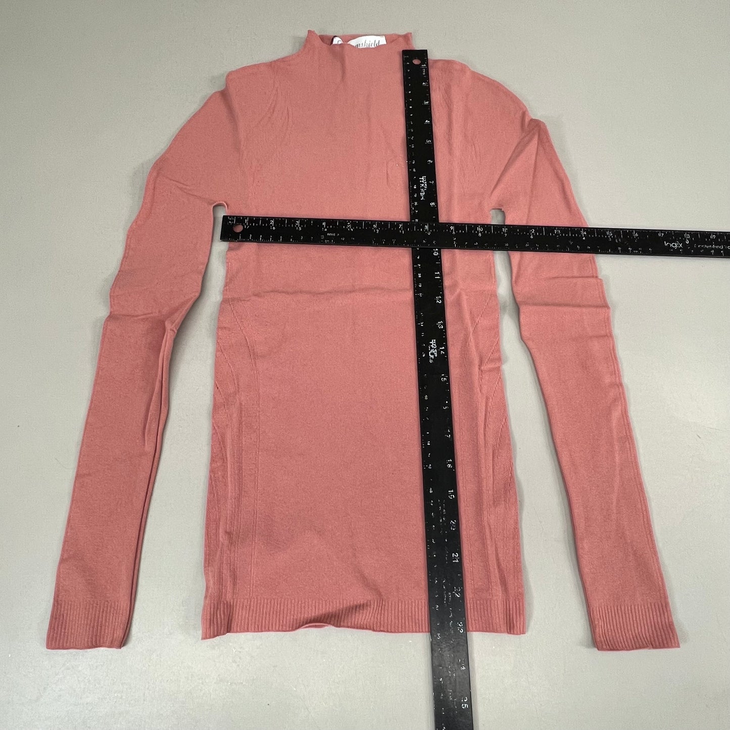 SAMSHIELD Alicia Equestrian Long Sleeve Turtle Neck Women's Sz S Blush Pink