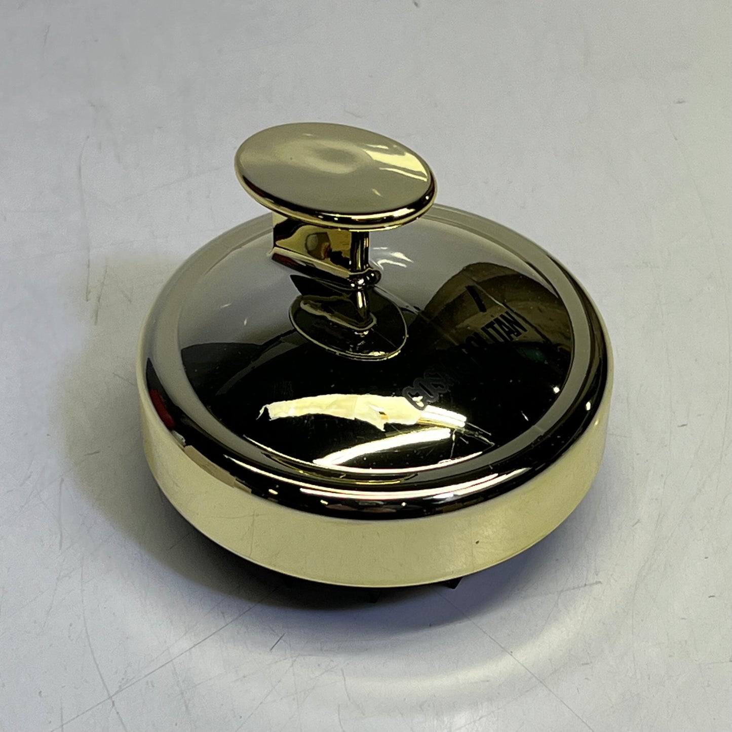 COSMOPOLITAN (2 PACK) Scalp Massager Shampoo Brush 3" Dia Black/Gold 2021-7278