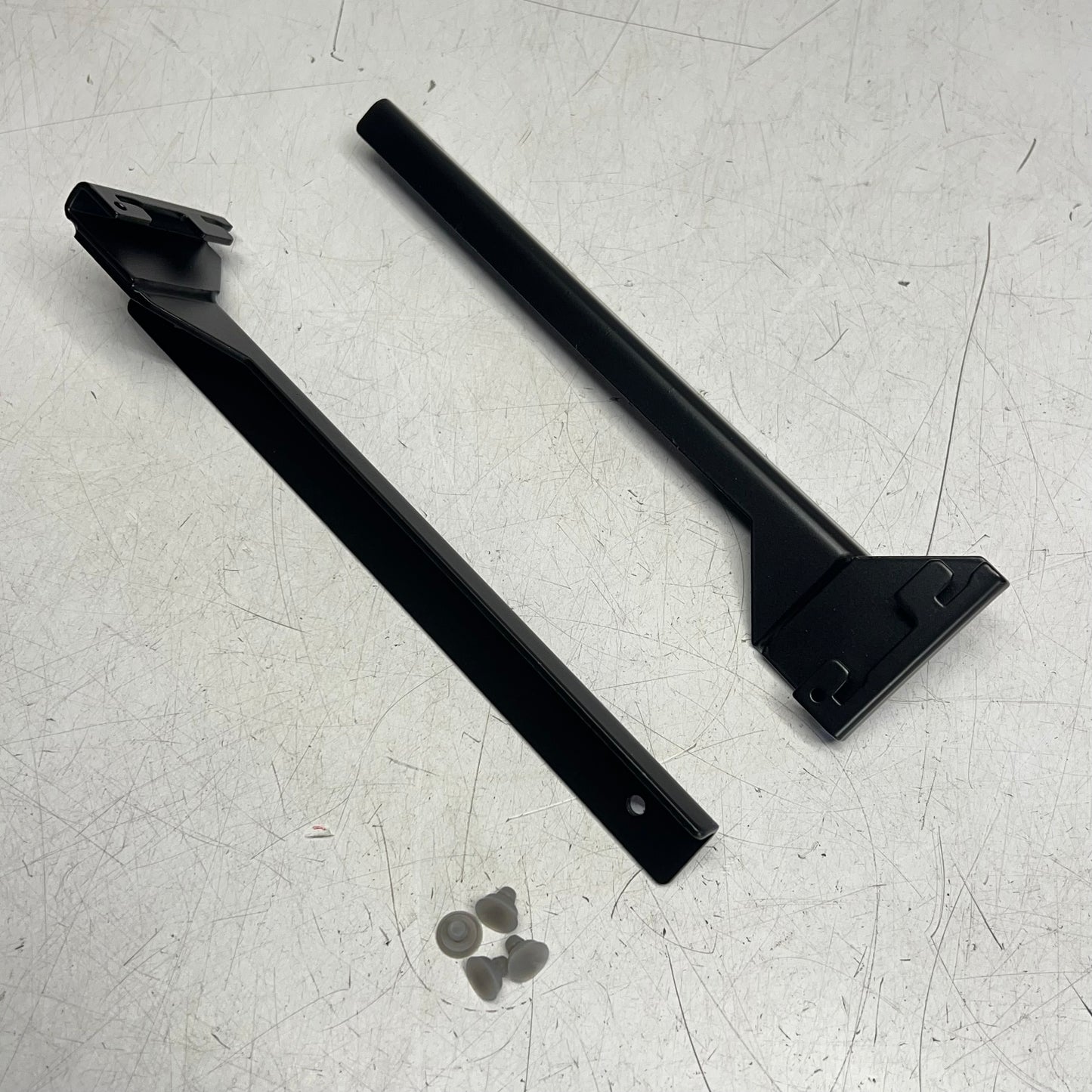UDIZINE Shelf Bracket Set (L&R) 10"-12" Wood or Glass Shelves  Black VR115DB