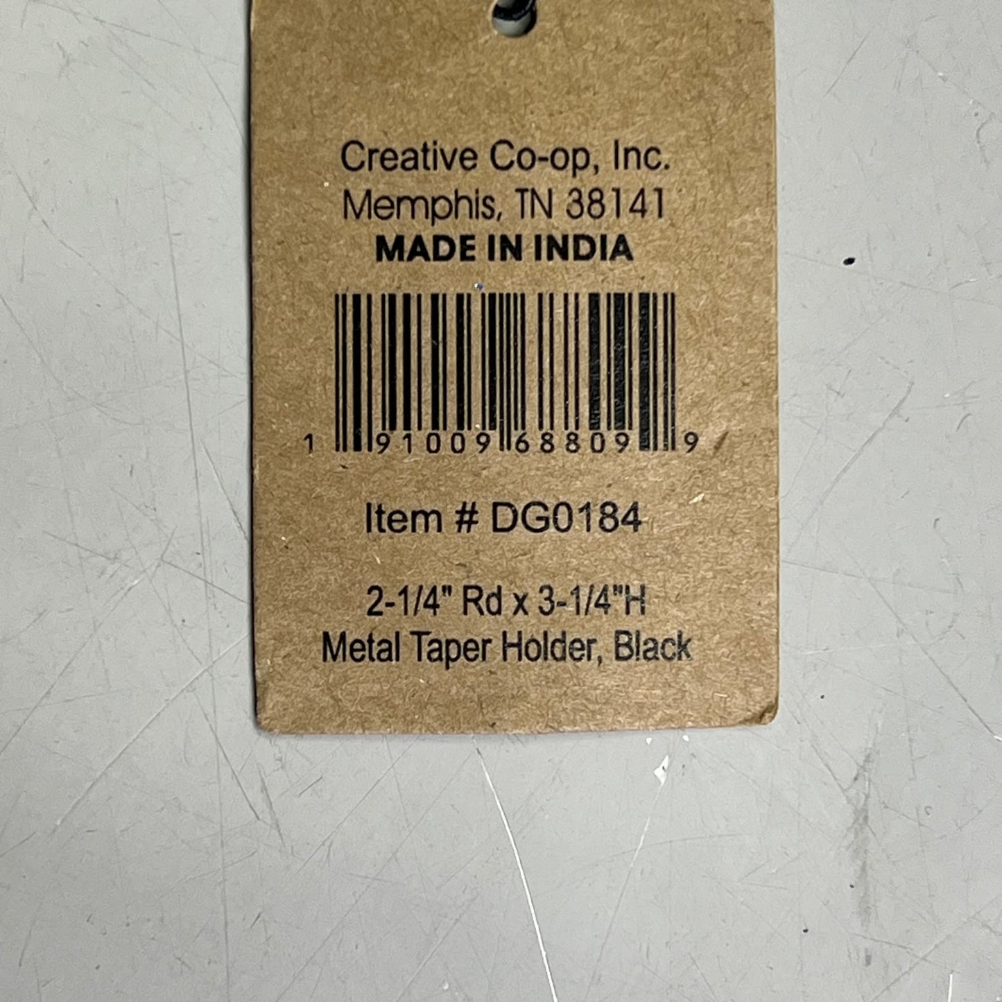 CREATIVE CO-OP (2 PACK) Hand Forged Cast Iron Candle Holder  3.5" Black DG0184