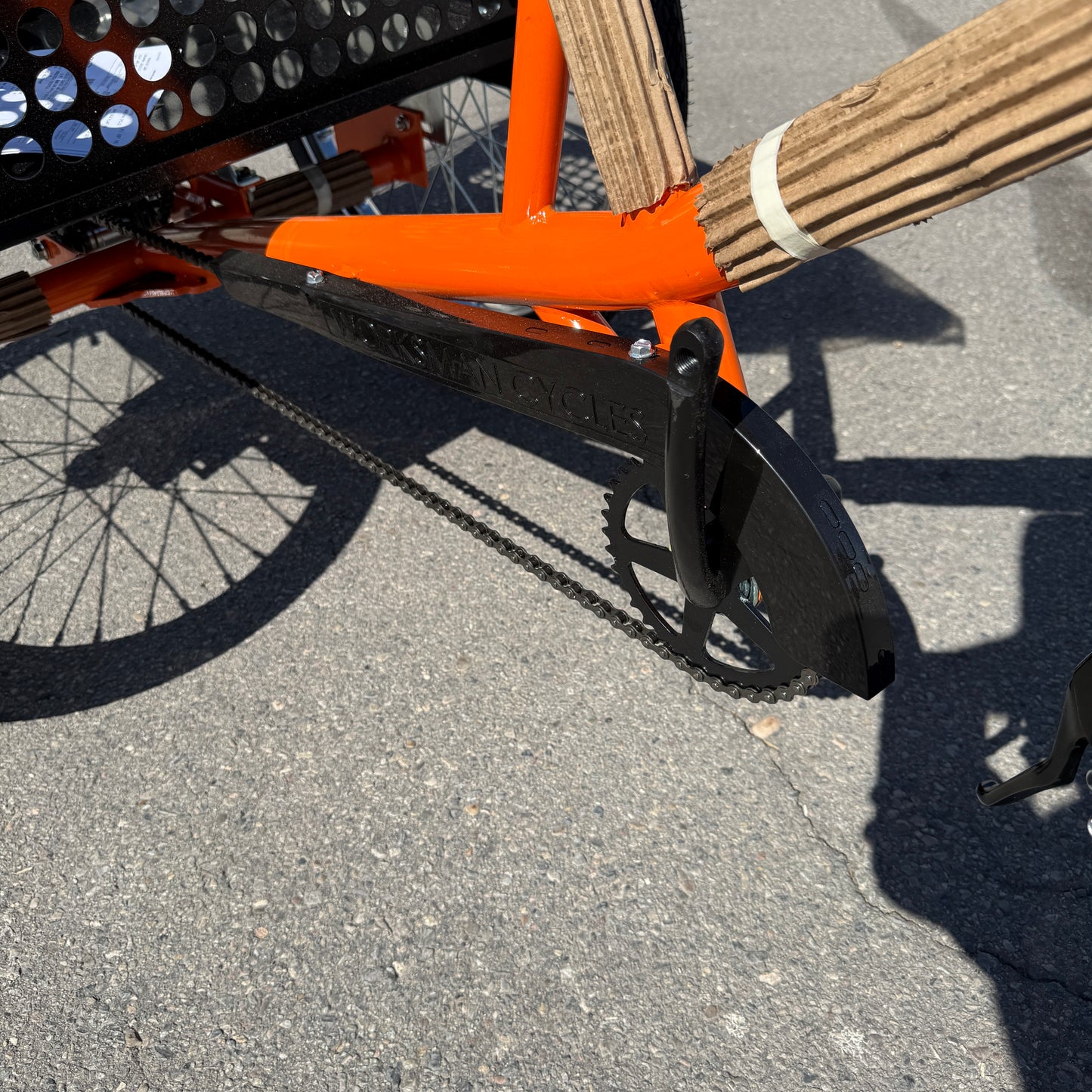 WORKSMAN M2020-CB Mover Industrial Cargo Tricycle 20” Orange w/ M13970 Basket