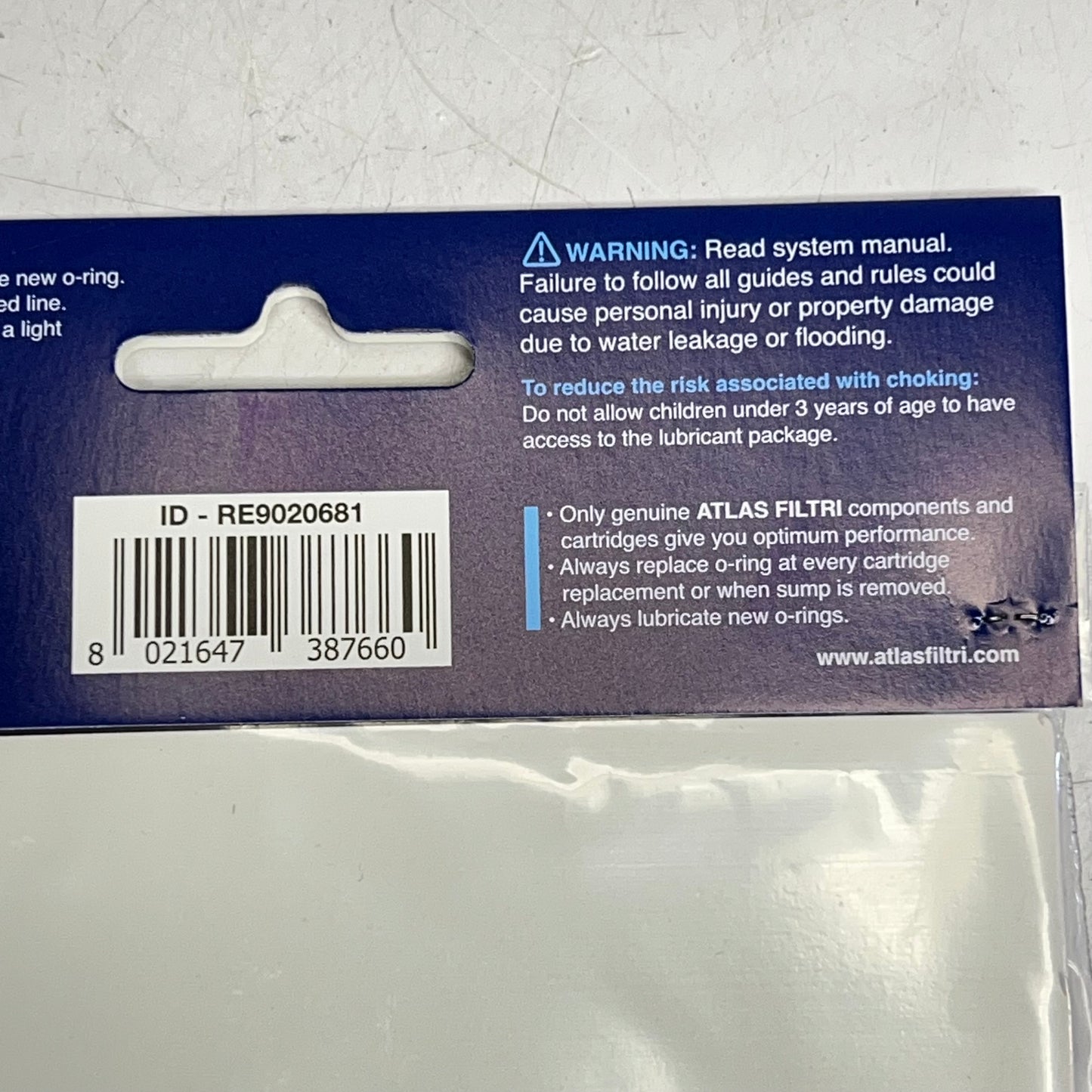 ATLAS FILTRI (2 PACK) Dp Big Hanger Card )-ring Lubrikit+ Vent Valve RE9020681