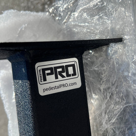 PEDESTAL PRO  In-ground Gooseneck Pedestal for Semi Trucks  72"  Black 72-9C-IN