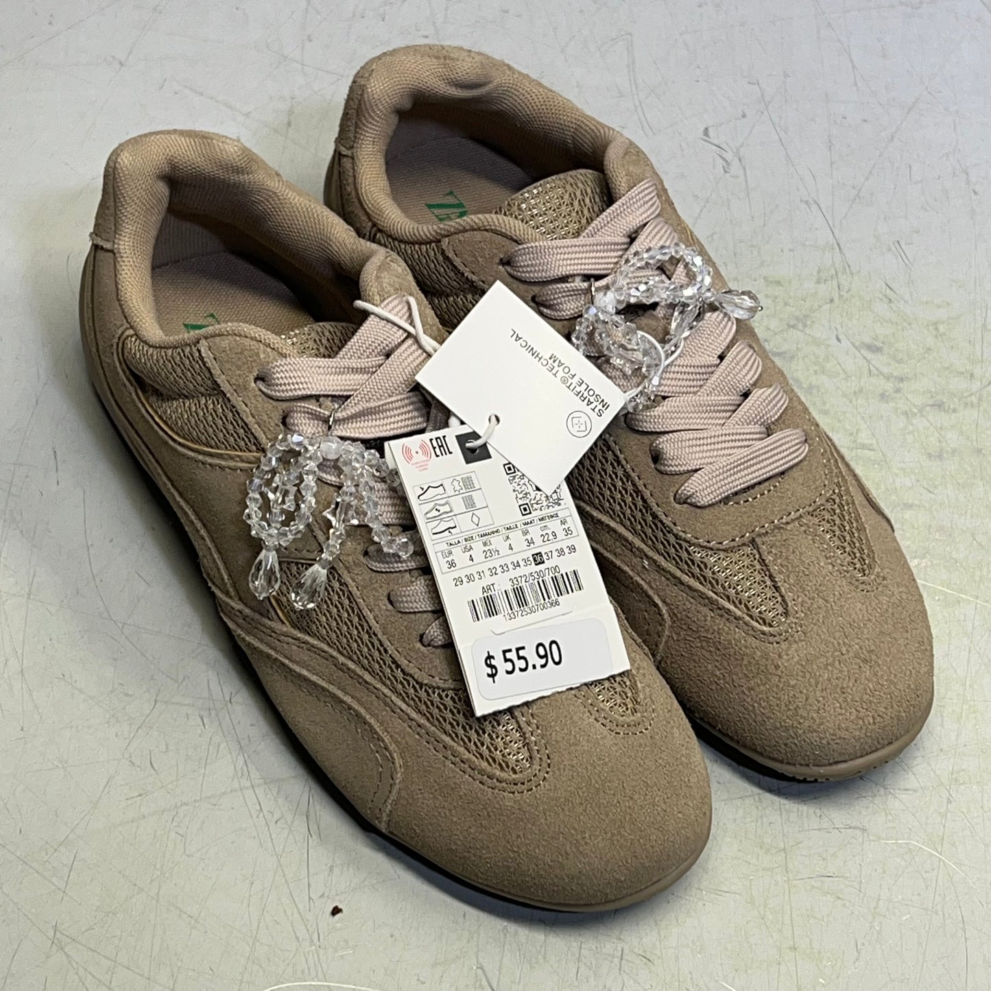 ZA@ ZARA Lot Of Assorted Shoes Sneakers, Sandal & Ballet Shoe Women's Sz 36