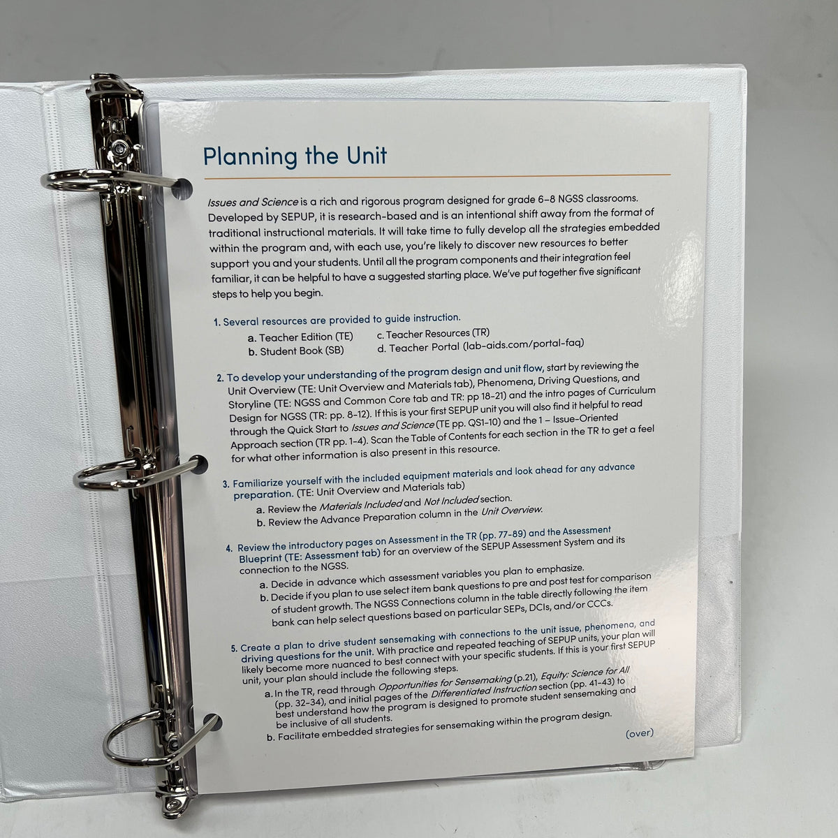 LAB AIDS Issues & Life Science Ecology Teacher Edition Revised 3rd Ed & Binder