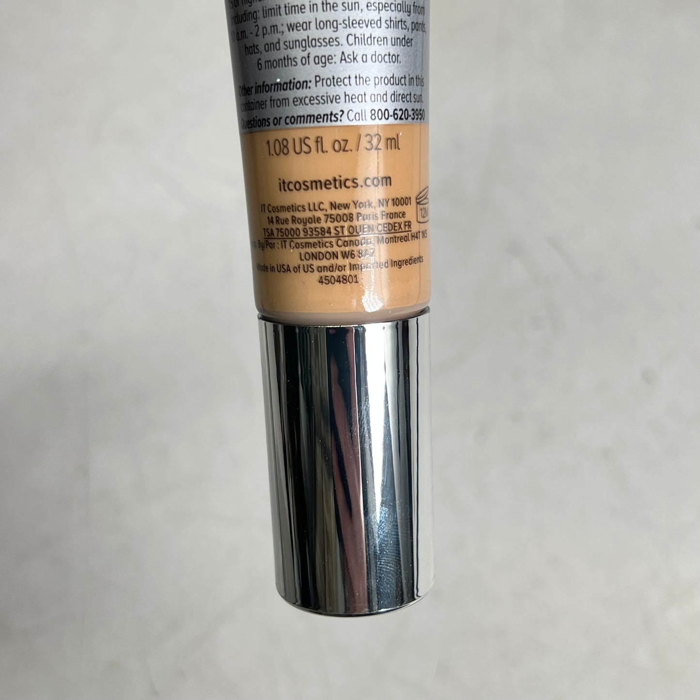 IT COSMETICS Cc+ Full-coverage Foundation w/ Spf 50+ 1.08oz Tan Warm BB 04/28