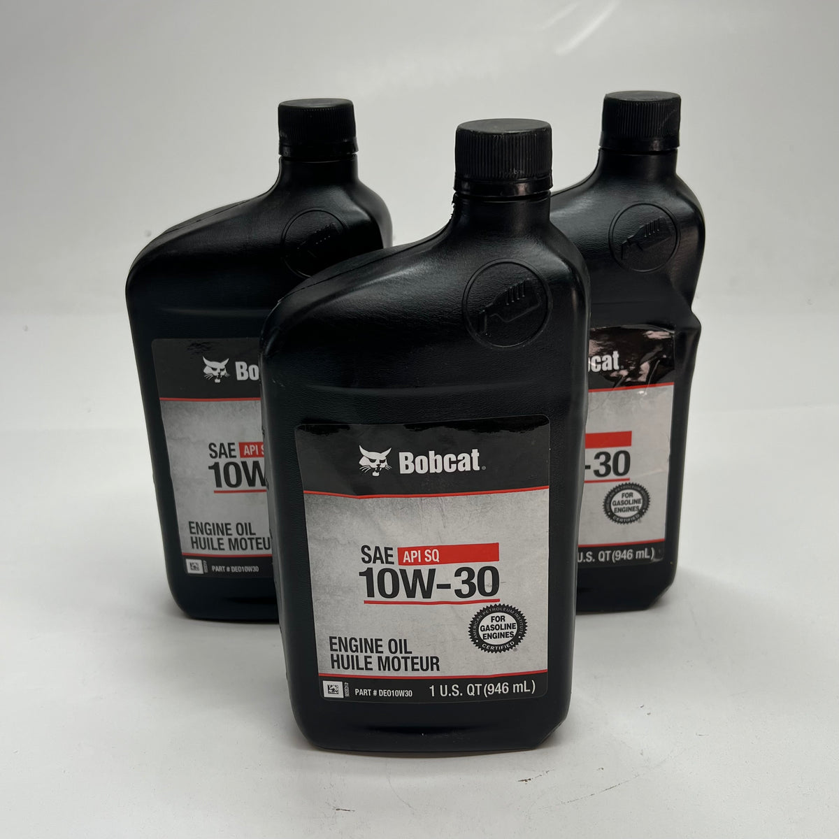 ZA@ BOBCAT (3 PACK) Sae 10w-30 Engine Oil  1 Quart DE010W30 (As-Is)