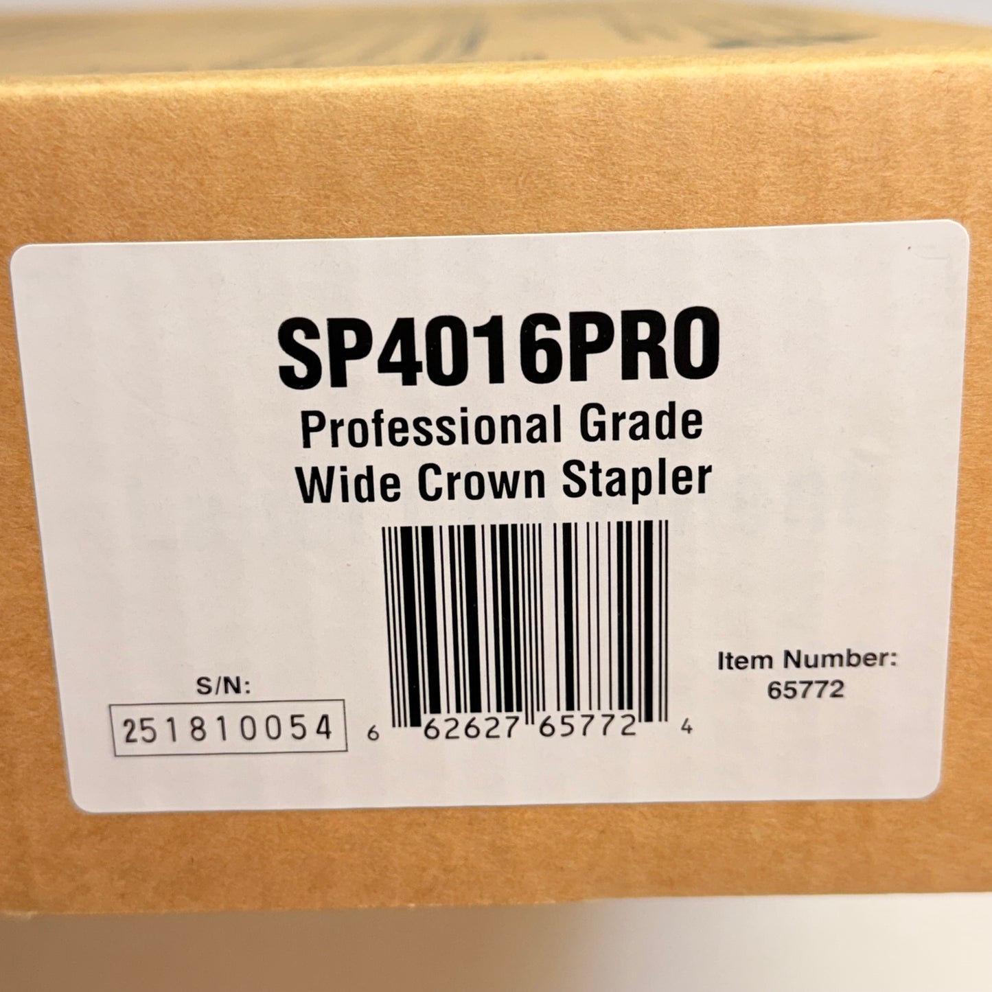 INTERCHANGE BRANDS 16 Gauge Wide Crown Stapler 1" Crown Black SP4016PRO