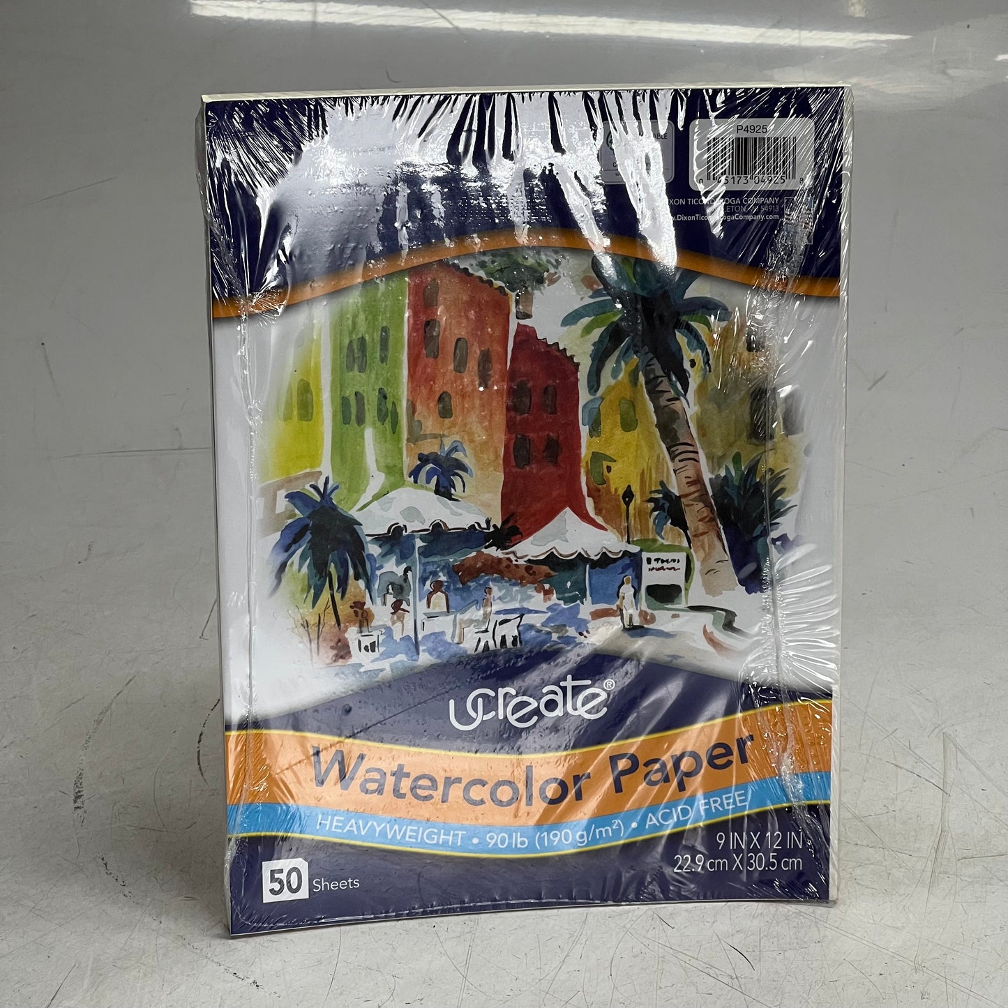UCREATE (50 Sheets) WaterColor Paper Sz 9" x 12", P4925