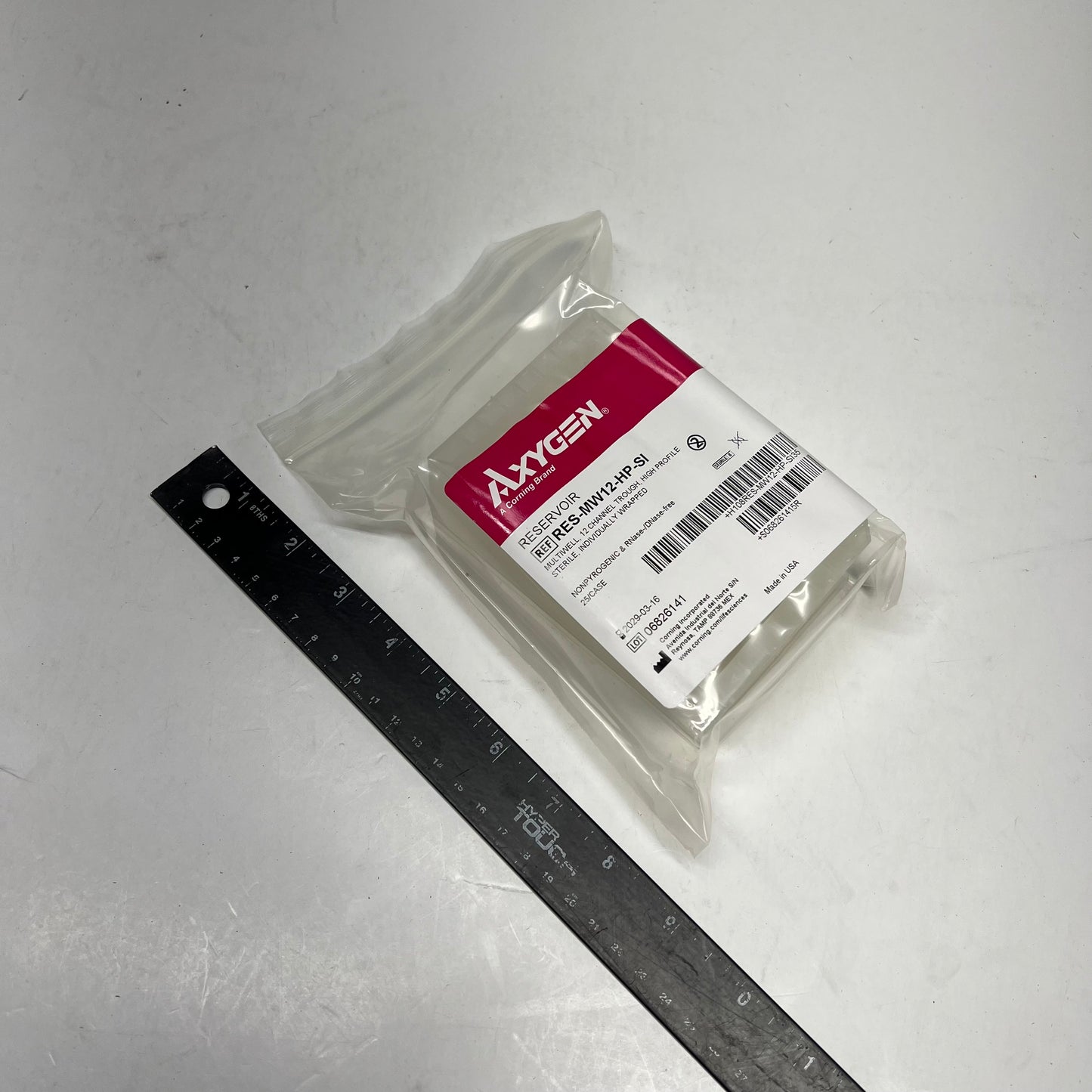 AXYGEN (29 PACK) Multiple Well Reagent Reservoir Sterile RES-MW12-HP-SI BB 03/29