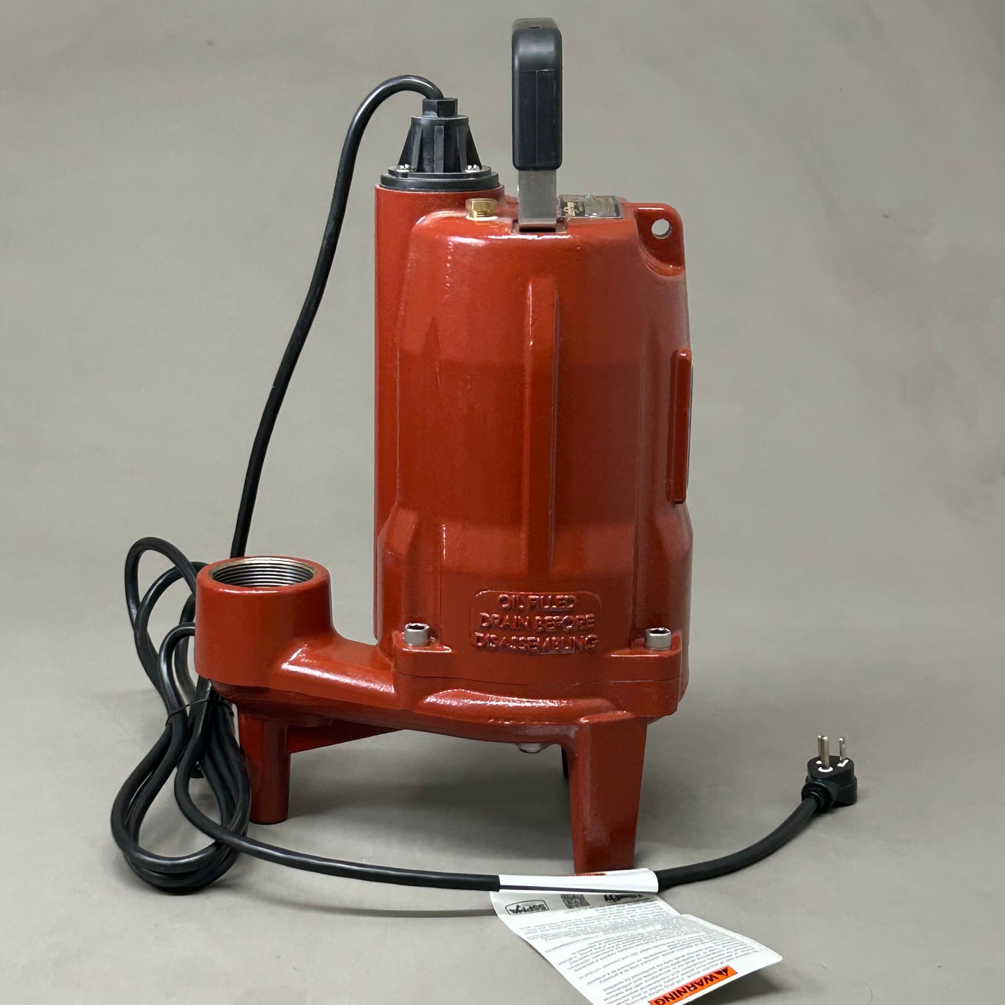 LIBERTY PUMPS 1 HP ProVore Residential Grinder Pump Non-automatic 11"x7.12"x17.625" PRG101M