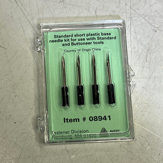 FASTENER DIVISION (SET OF 4) Standard Short Plastic Base Needle Kit 08941