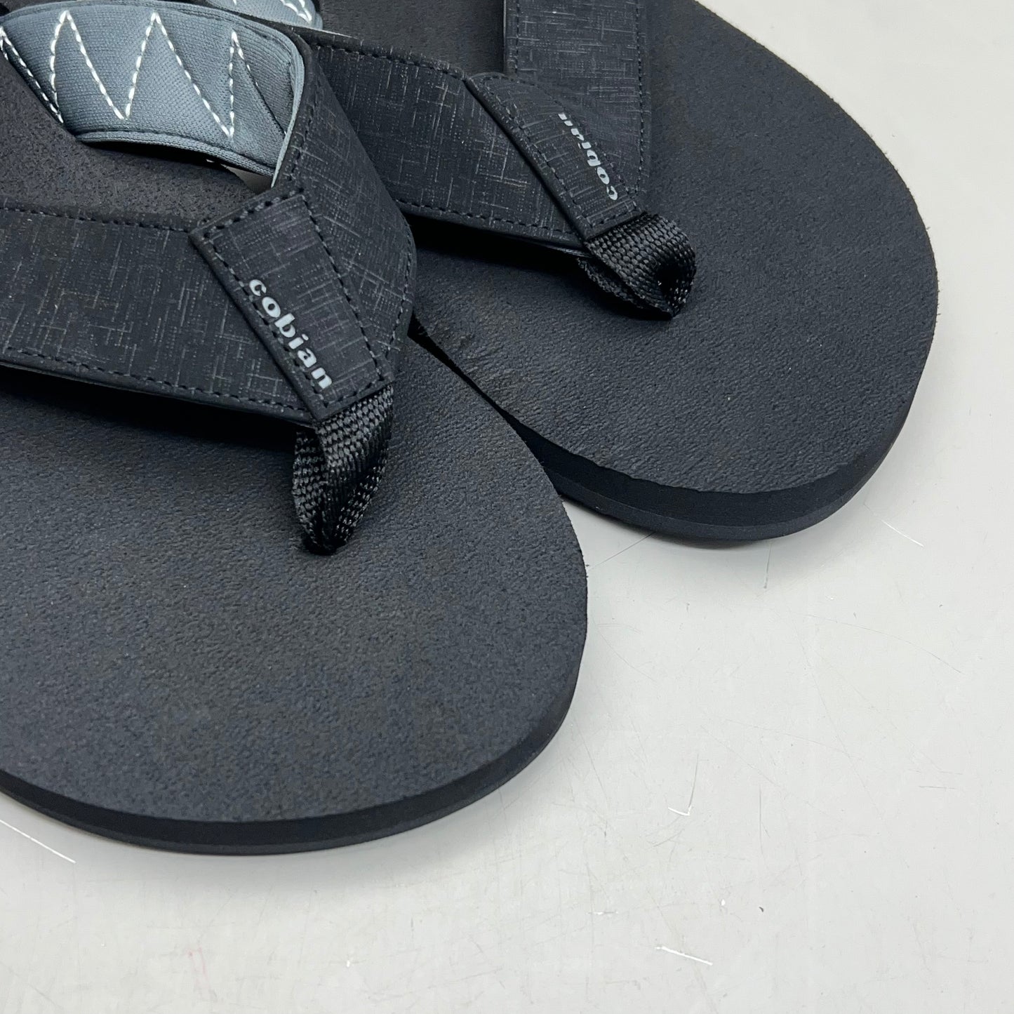 COBIAN Floaters 2 Synthetic Strap Flip Flop Men's Sz 8, EU 40 Black FLT18-001-8