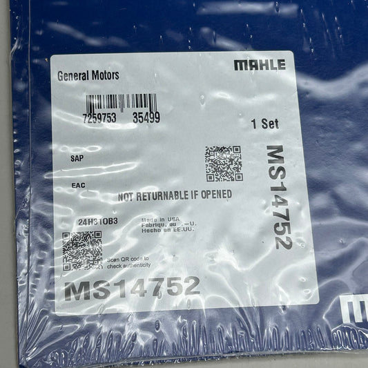 MAHLE Fuel Injection Plenum Gasket Replacement Part For Chevy & Pontiac MS14752