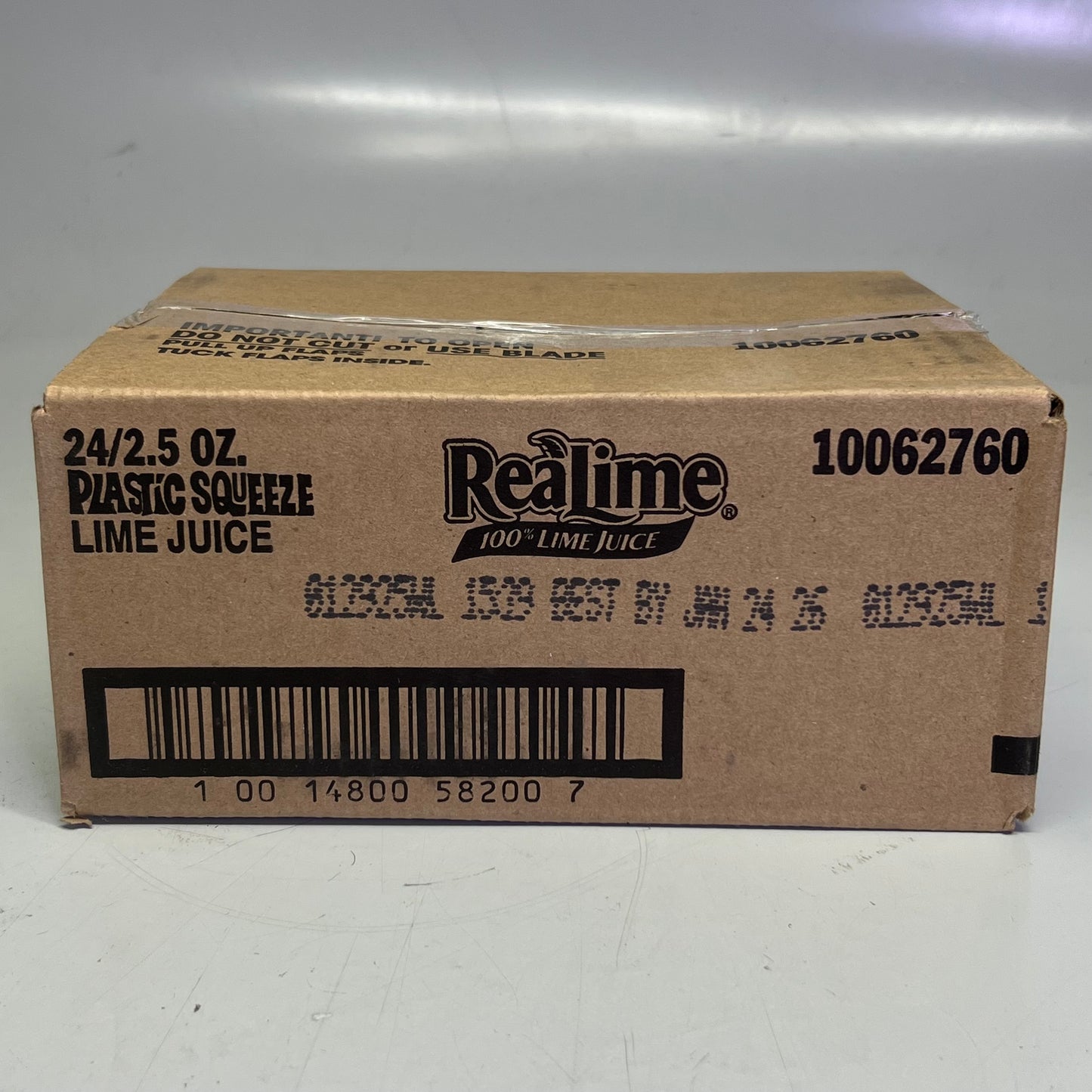 REALIME (24 PACK) Plastic Squeeze Lime Juice 2.5 fl oz Green 10062760 BB 01/26