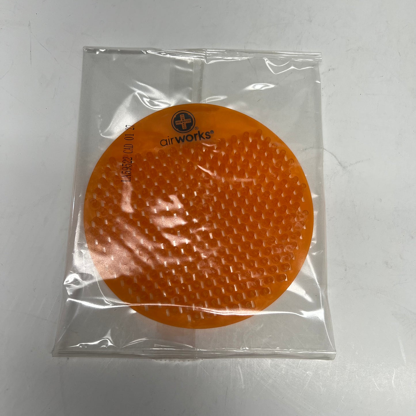ZA@ AIRWORKS (10 PACK) Splash Free Urinal Screen Citrus Grove Scent Orange AWSFUS231-BX (As-Is)