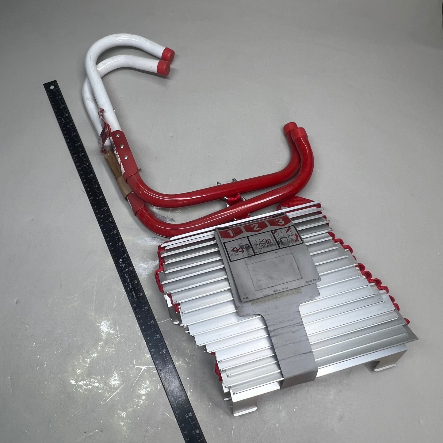 KIDDE Window Mountable Emergency Escape Ladder 3 Stories Aluminum 25' 468094