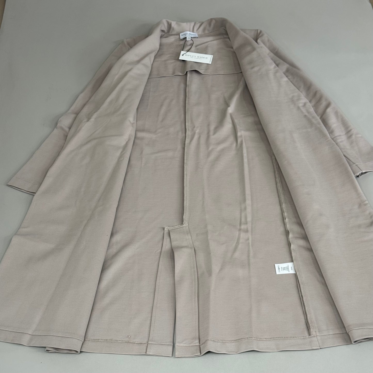 RIPLEY RADER Limited Edition Ponte Knit Smoking Jacket Women's XS Clay 1325-CY1