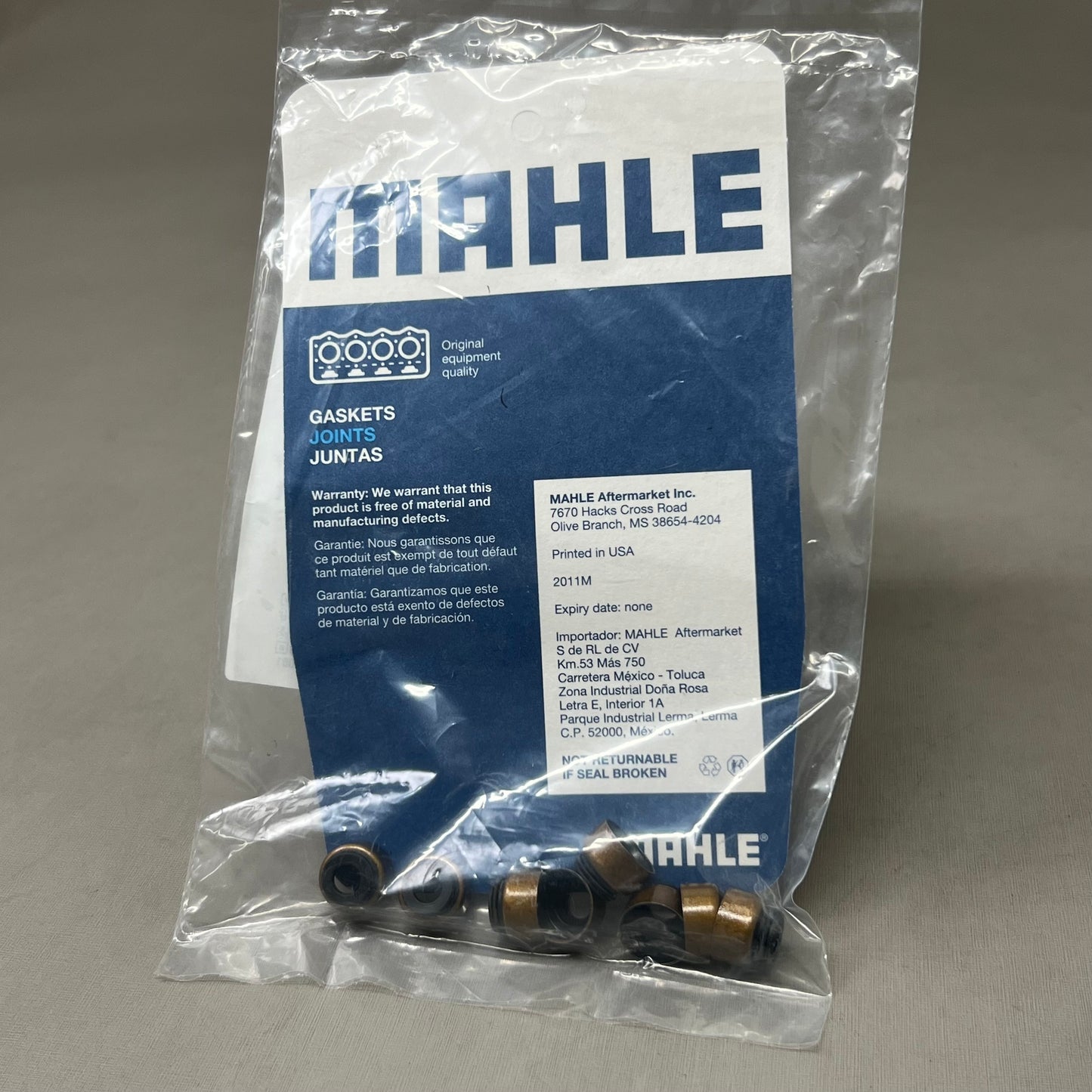 MAHLE (8 Pieces) Engine Valve Stem Oil Seal Set for Honda Black/Brown SS45678