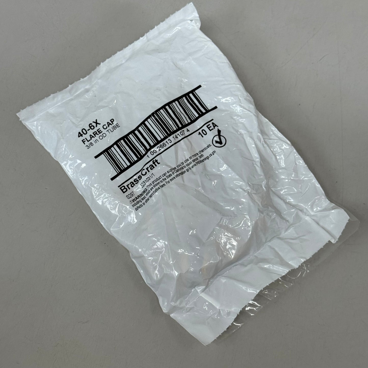 BRASS CRAFT (10Pack) Tube Flare Cap 3/8" Brass 40-6X