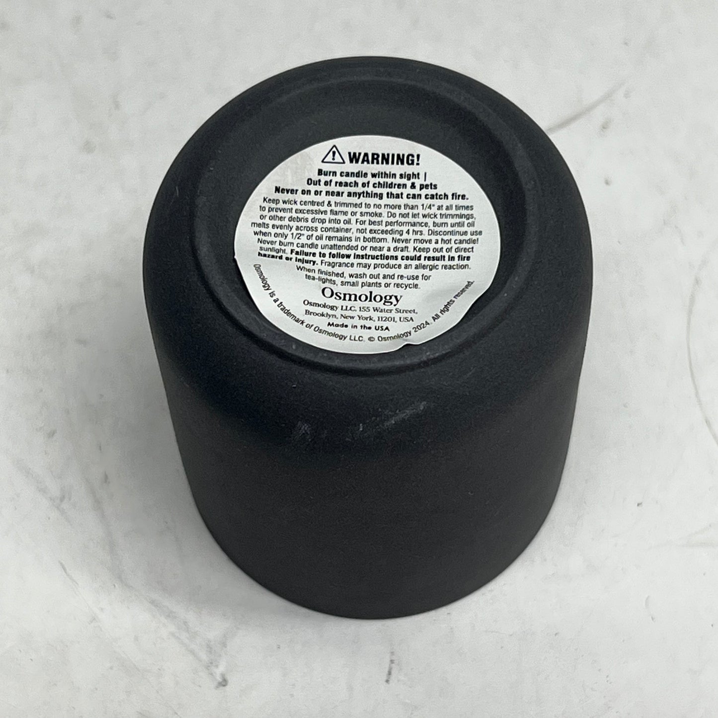 OSMOLOGY (2 PACK) Indian Sandalwood Candle 15 hr Burn 2.5 oz Grey OSM0168