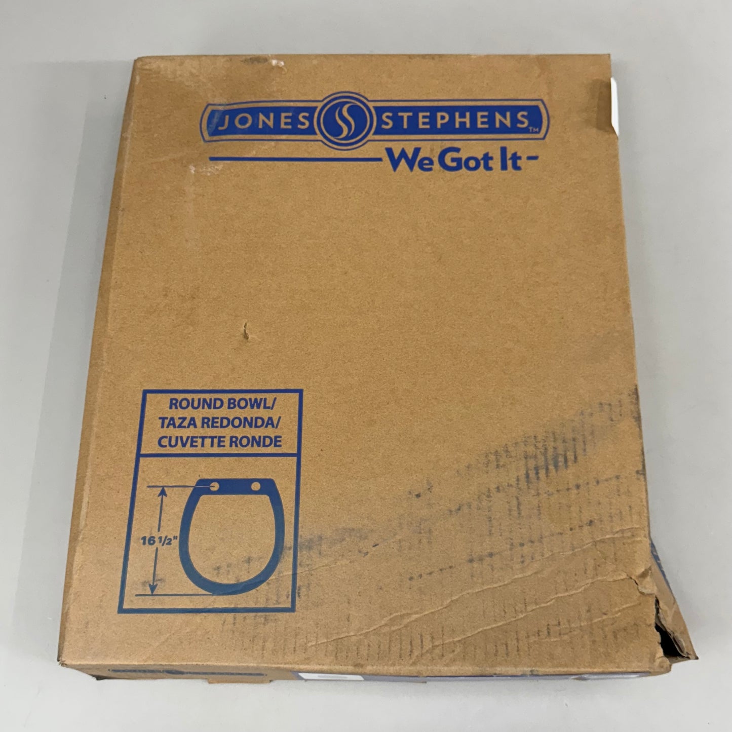 JONES STEPHENS Slow Close Premium Plastic Toilet Seat 16 1/2" White C1606OS00